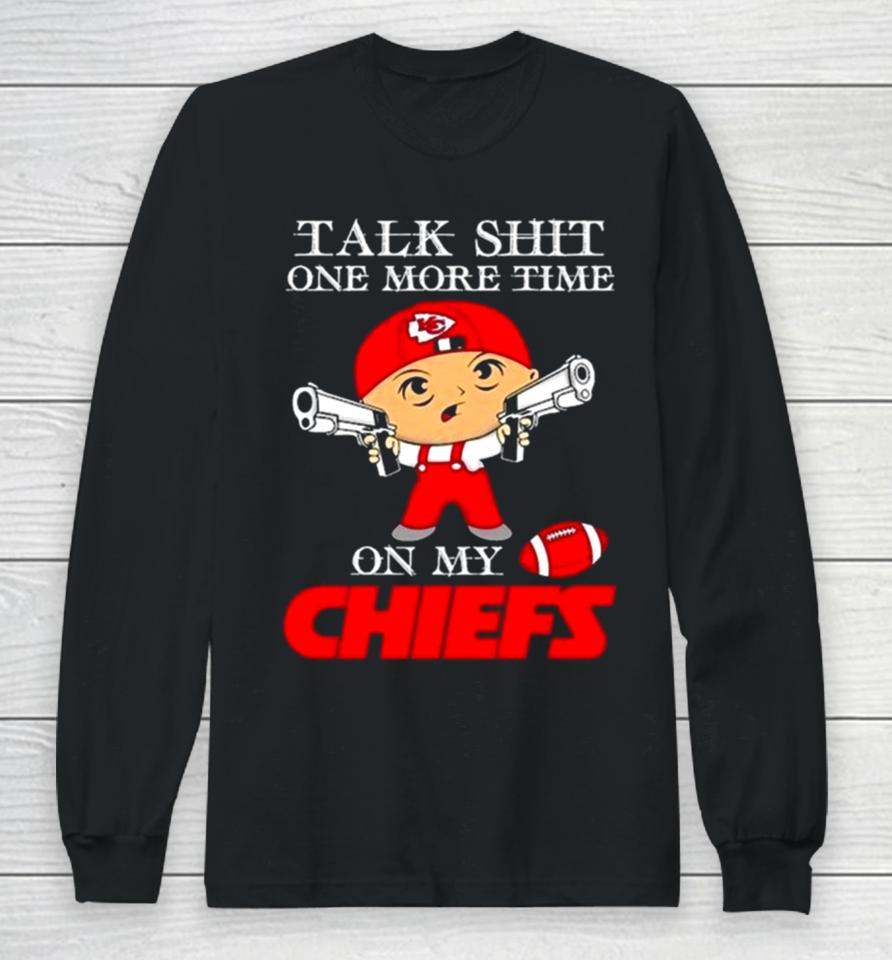 Talk Shit One More Time On My Kansas City Chiefs Nfl Super Bowl 2024 Long Sleeve T-Shirt