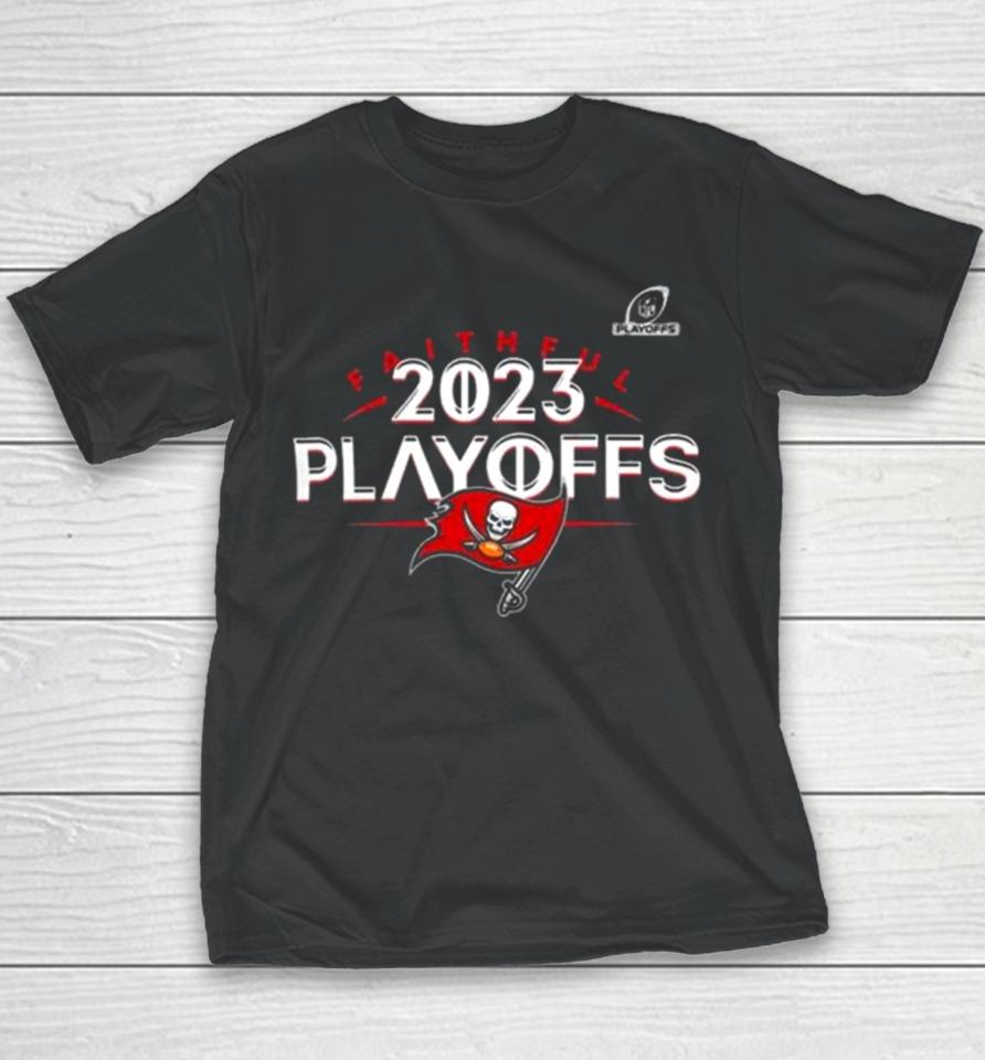 Tampa Bay Buccaneers 2023 Nfl Playoffs Faithful Youth T-Shirt