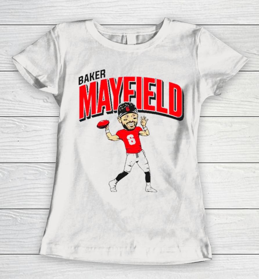 Tampa Bay Buccaneers Baker Mayfield Caricature Women T-Shirt