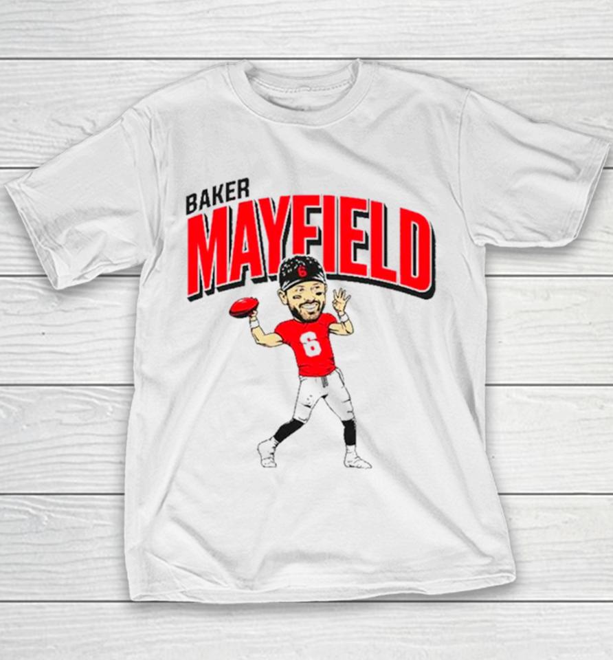 Tampa Bay Buccaneers Baker Mayfield Caricature Youth T-Shirt