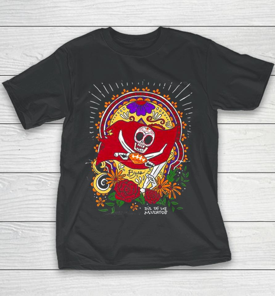 Tampa Bay Buccaneers Dia De Los Muertos Por La Cultura 2023 Youth T-Shirt