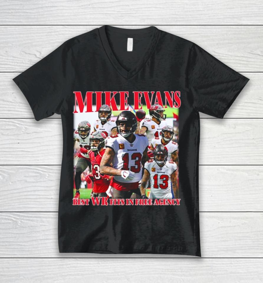 Tampa Bay Buccaneers Mike Evans Best Wr Fits In Free Agency Best Wr Fits In Free Agency Unisex V-Neck T-Shirt