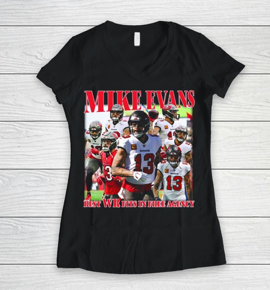 Tampa Bay Buccaneers Mike Evans Best Wr Fits In Free Agency Best Wr Fits In Free Agency Women V-Neck T-Shirt
