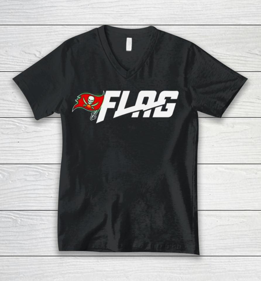 Tampa Bay Buccaneers Nfl Flag Unisex V-Neck T-Shirt