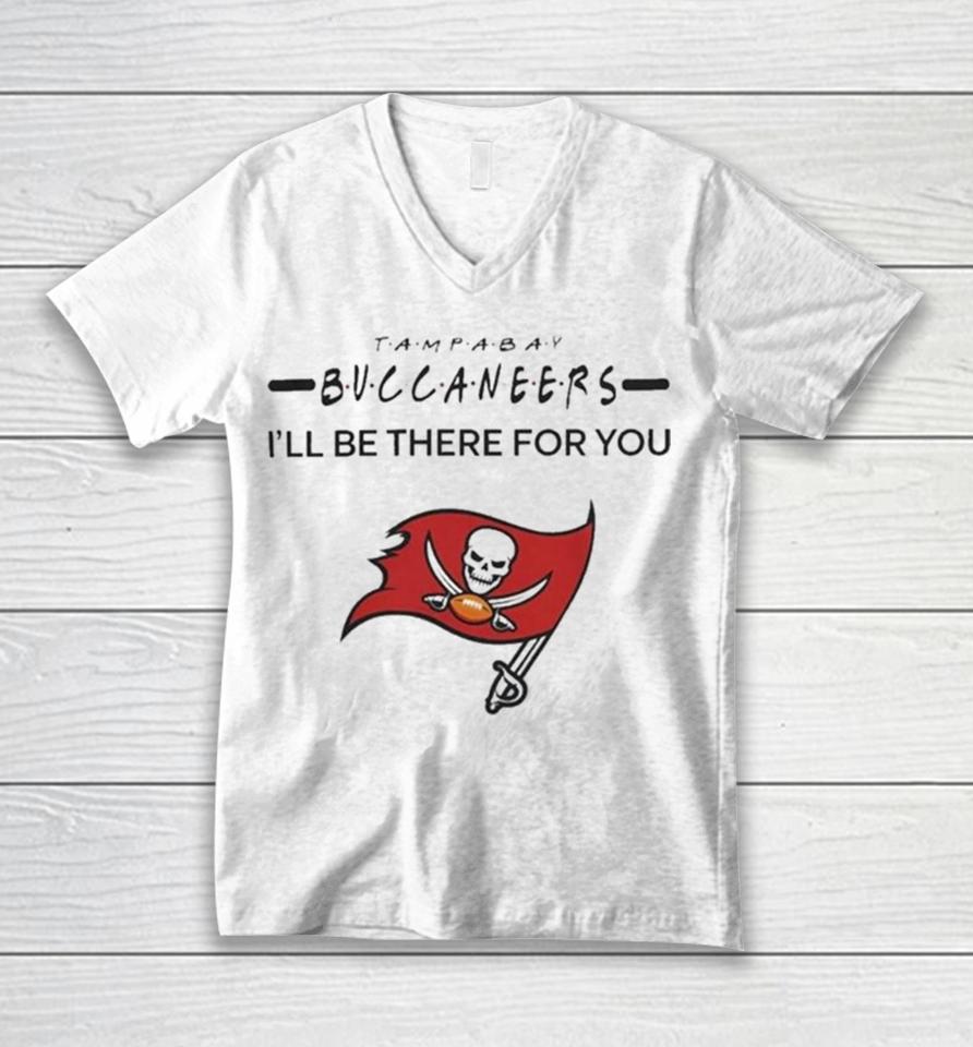 Tampa Bay Buccaneers Nfl I’ll Be There For You Logo Unisex V-Neck T-Shirt