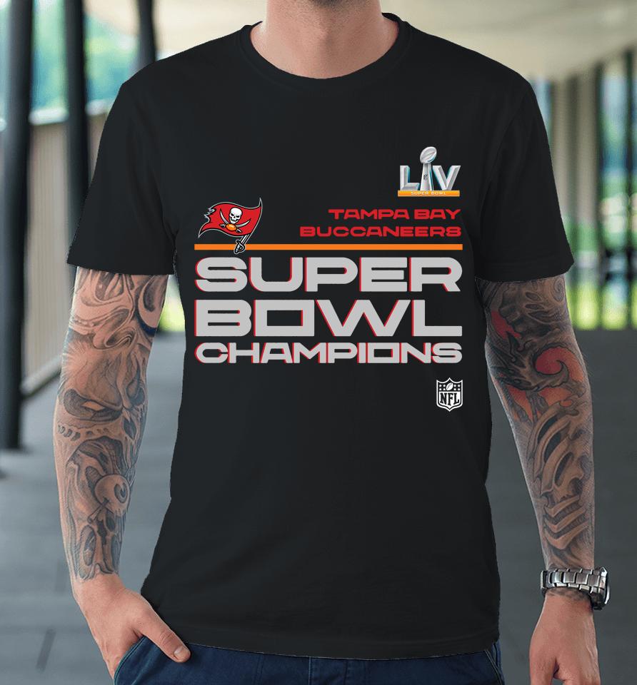 Tampa Bay Buccaneers Nfl Super Bowl Lv Champions Locker Room Premium T-Shirt