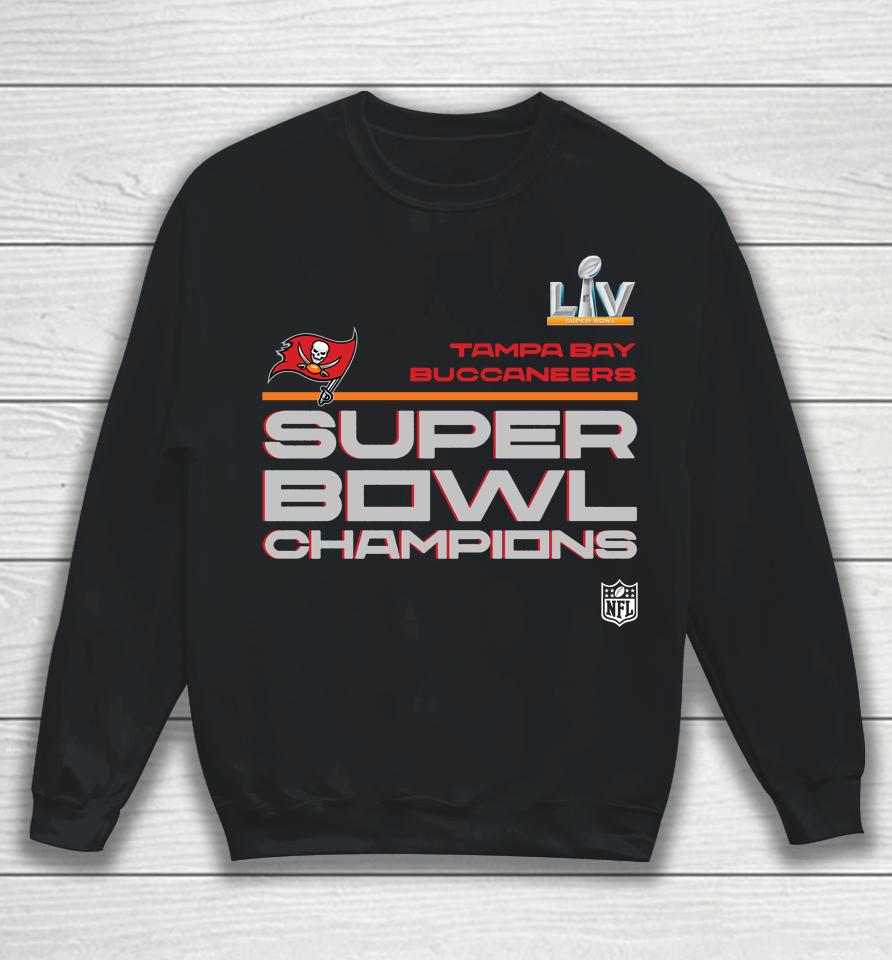 Tampa Bay Buccaneers Nfl Super Bowl Lv Champions Locker Room Sweatshirt