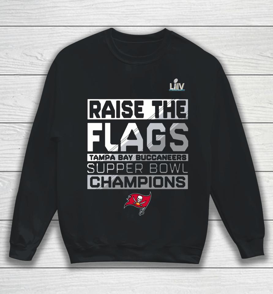 Tampa Bay Buccaneers Red Super Bowl Lv Champions Parade Celebration Sweatshirt
