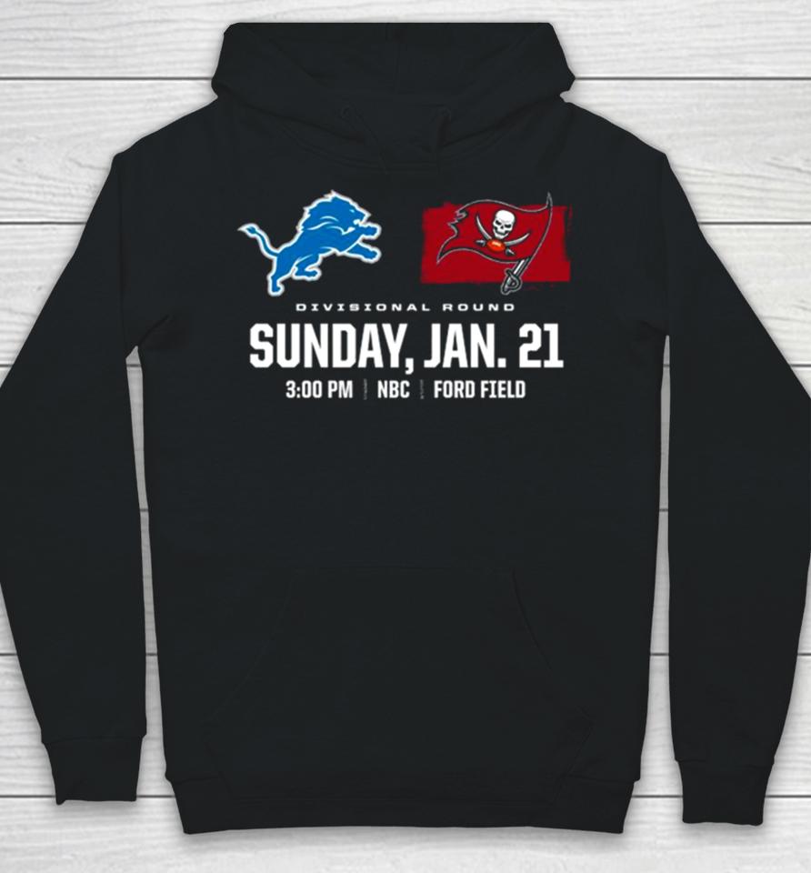 Tampa Bay Buccaneers Vs Detroit Lions 2023 Divisional Nfl Playoffs Hoodie