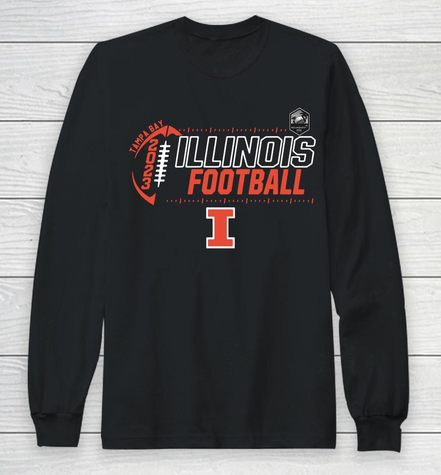 Tampa Bay Illinois Fighting Illini 2023 Reliaquest Bowl Long Sleeve T-Shirt