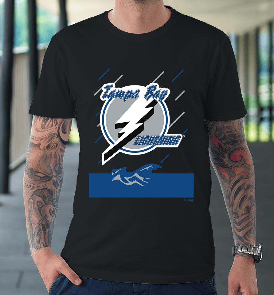 Tampa Bay Lightning Fanatics Branded Black Team Jersey Inspired Premium T-Shirt