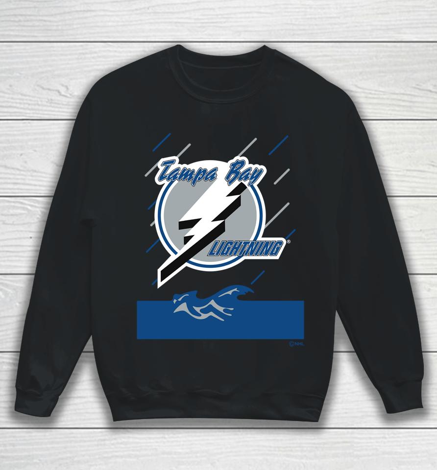 Tampa Bay Lightning Fanatics Branded Black Team Jersey Inspired Sweatshirt