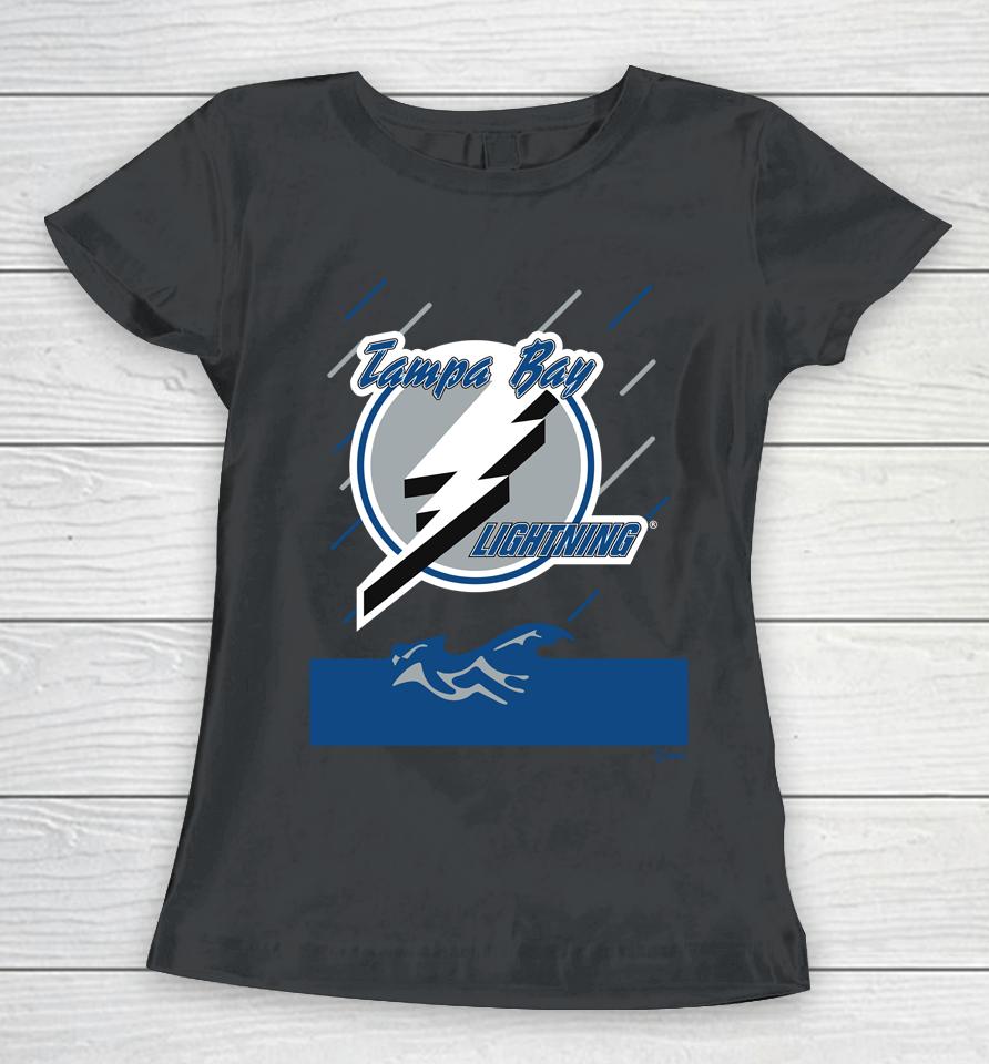 Tampa Bay Lightning Fanatics Branded Black Team Jersey Inspired Women T-Shirt