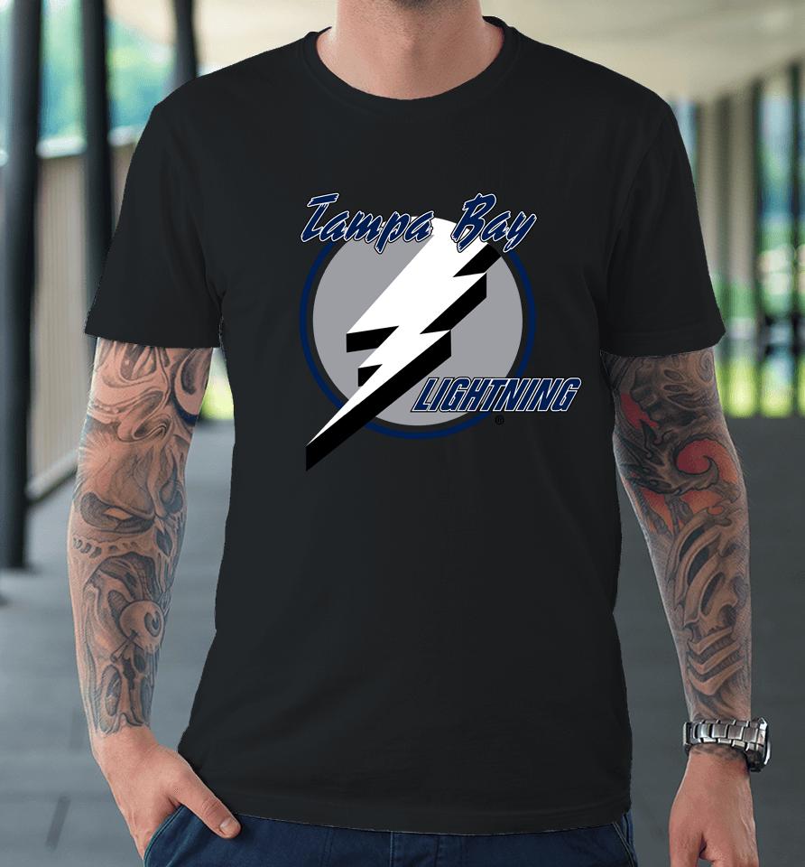 Tampa Bay Lightning Fanatics White Team Primary Logo Graphic Premium T-Shirt