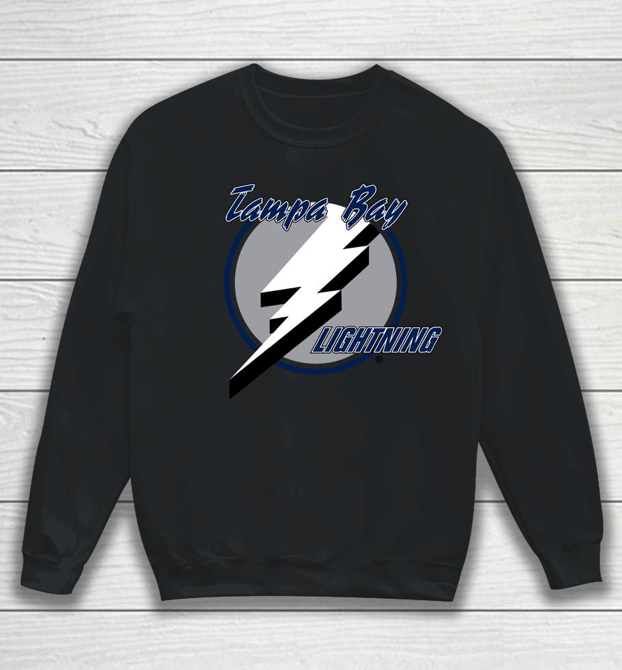 Tampa Bay Lightning Fanatics White Team Primary Logo Graphic Sweatshirt