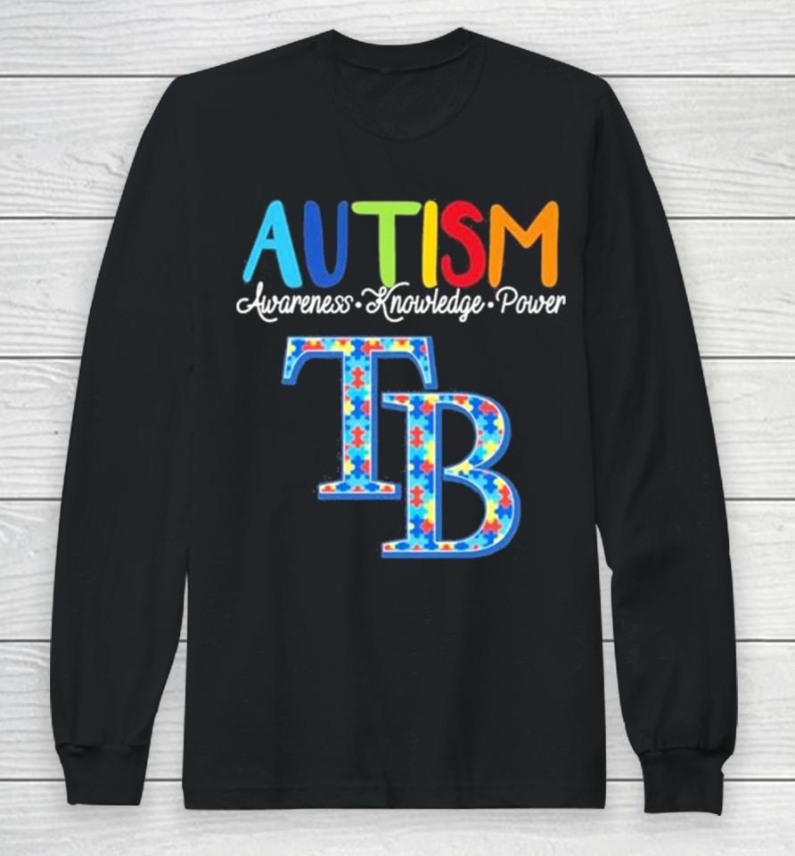 Tampa Bay Rays Autism Awareness Knowledge Power Long Sleeve T-Shirt