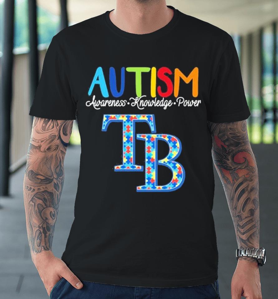 Tampa Bay Rays Autism Awareness Knowledge Power Premium T-Shirt