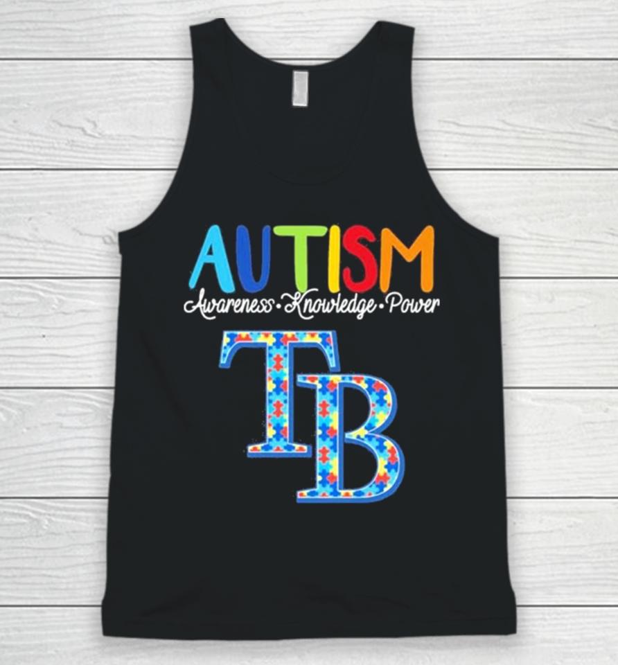 Tampa Bay Rays Autism Awareness Knowledge Power Unisex Tank Top