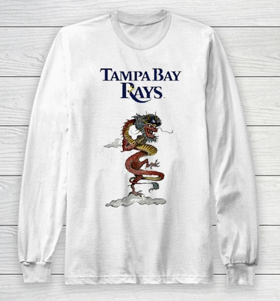 Tampa Bay Rays Tiny Turnip Infant 2024 Year Of The Dragon 3 4 Long Sleeve T-Shirt