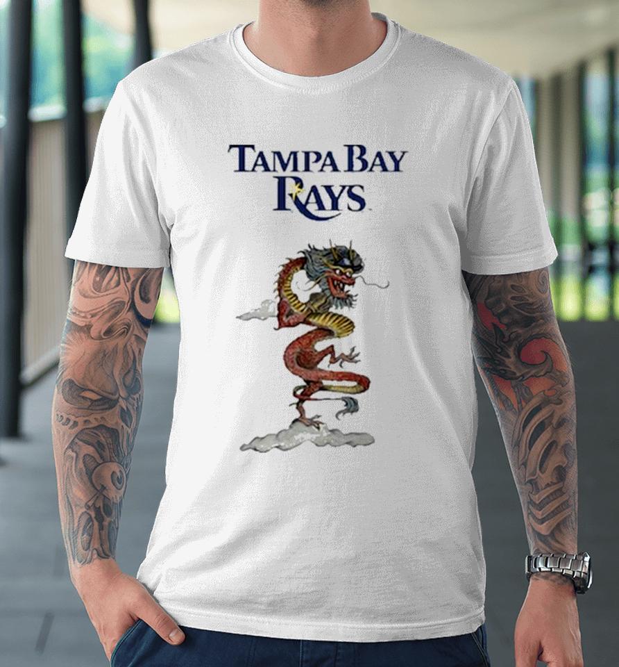 Tampa Bay Rays Tiny Turnip Infant 2024 Year Of The Dragon 3 4 Premium T-Shirt