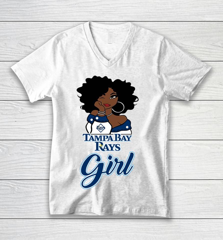 Tampa Bay Rayss Girl Mlb Unisex V-Neck T-Shirt