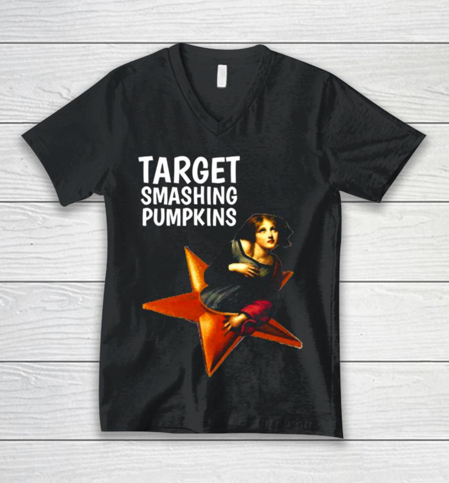Target Smashing Pumpkins Funny Unisex V-Neck T-Shirt