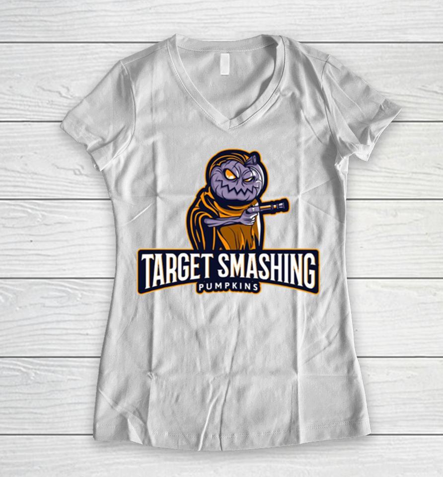 Target Smashing Pumpkins Gun Women V-Neck T-Shirt