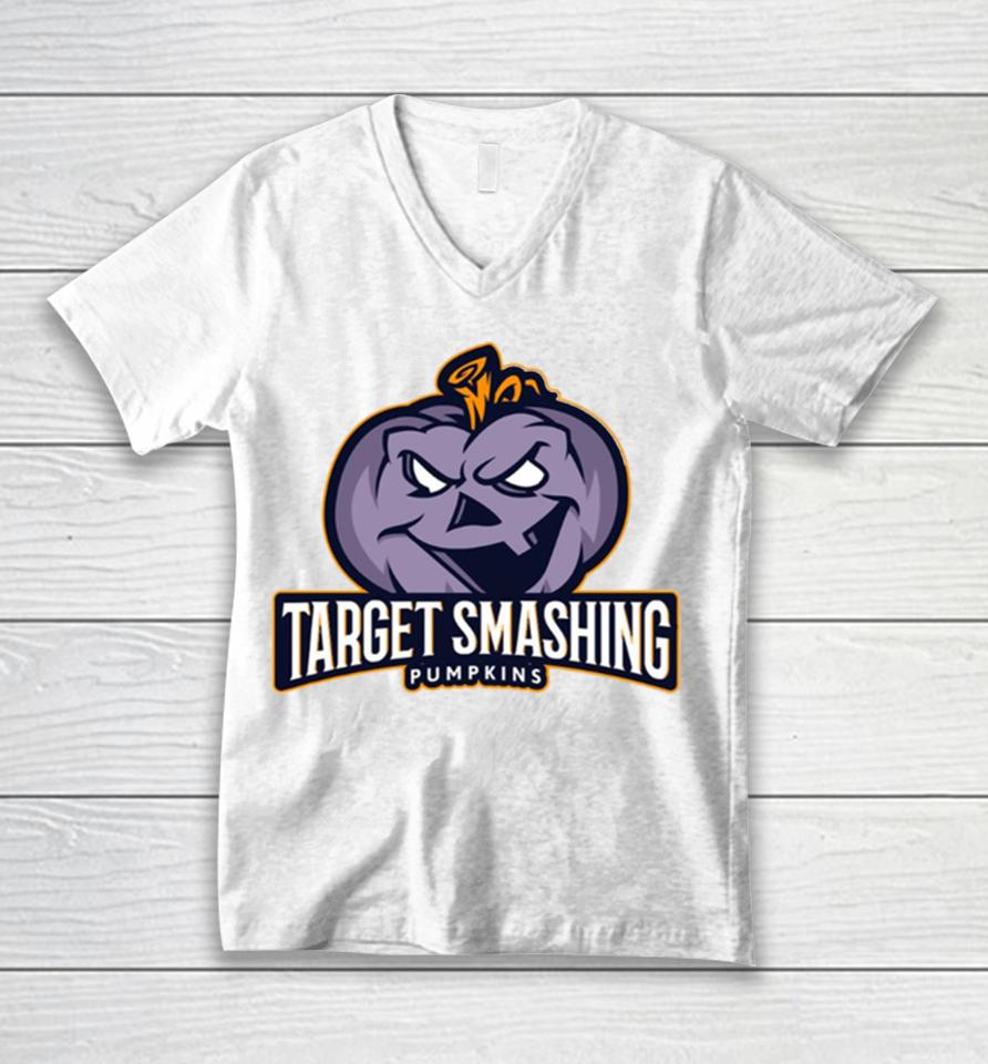 Target Smashing Pumpkins Purple Unisex V-Neck T-Shirt