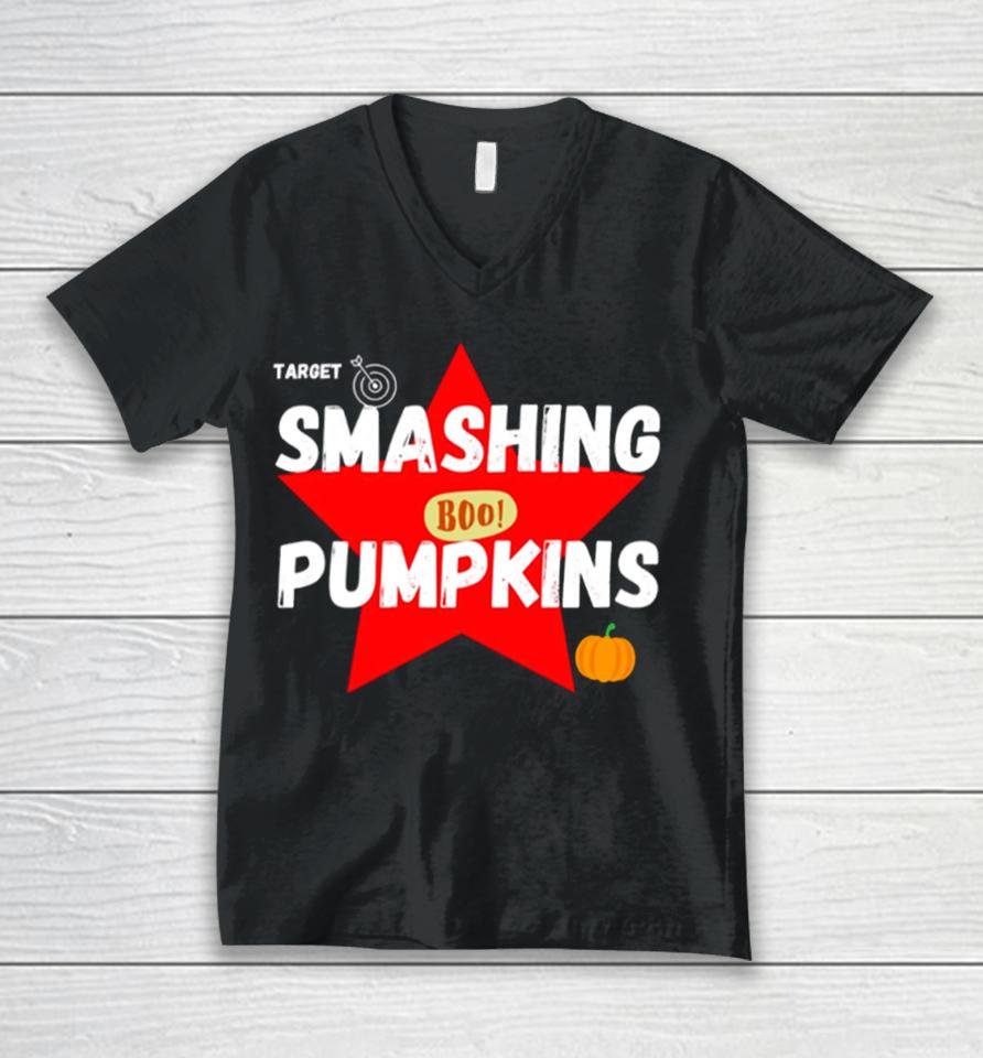 Target Smashing Pumpkins Red Unisex V-Neck T-Shirt