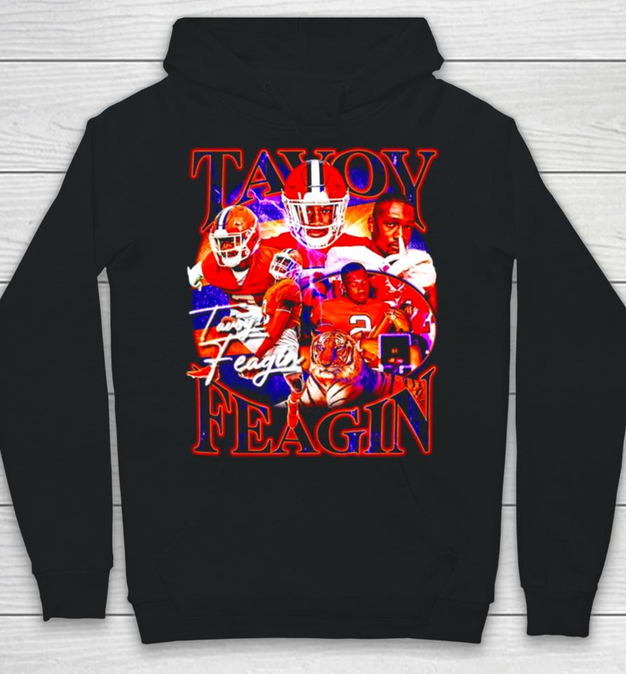 Tavoy Feagin Clemson Tigers Football Graphic Poster Hoodie