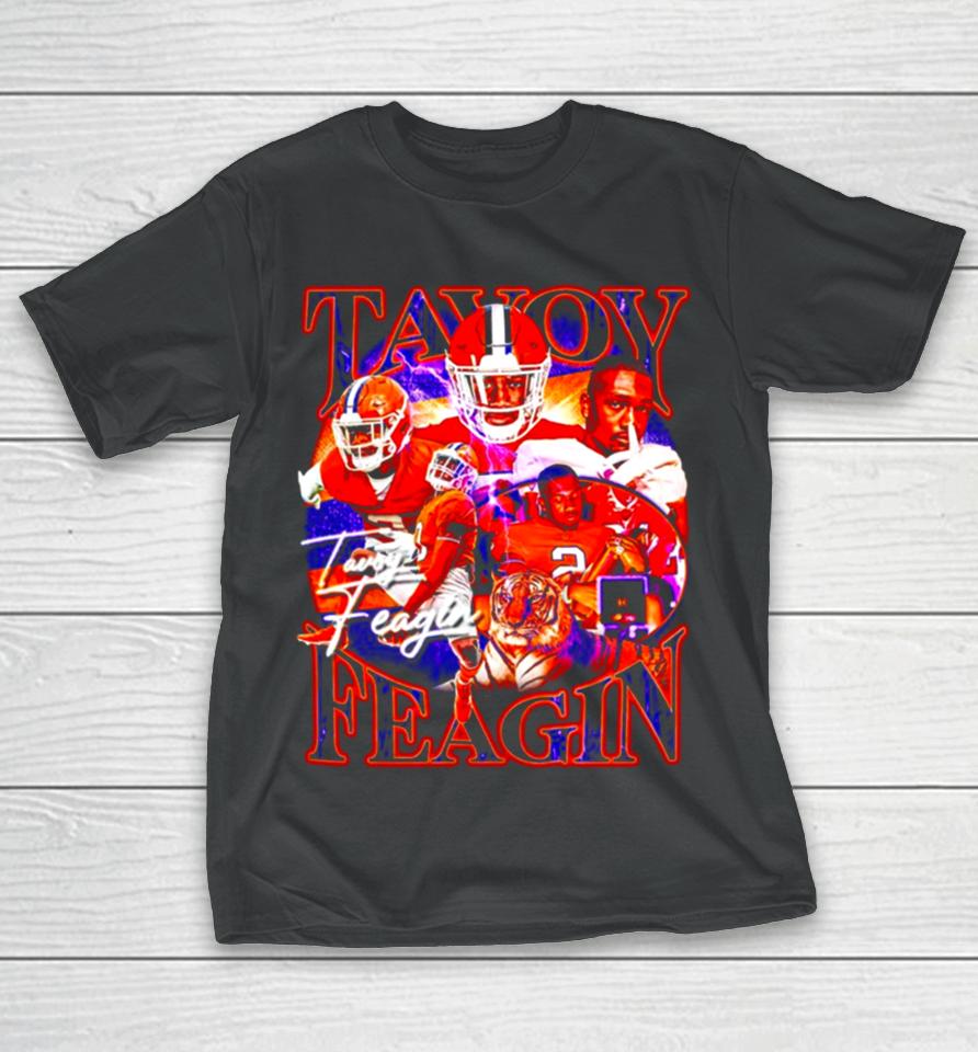 Tavoy Feagin Clemson Tigers Football Graphic Poster T-Shirt