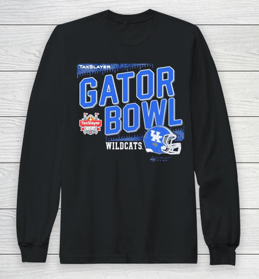 Taxslayer Gator Bowl 2023 Kentucky Wildcats Helmet Long Sleeve T-Shirt