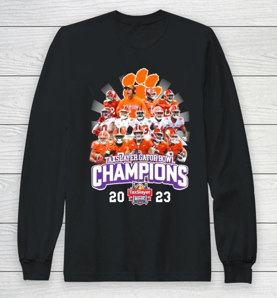 Taxslayer Gator Bowl Champions 2023 Clemson Tigers Long Sleeve T-Shirt