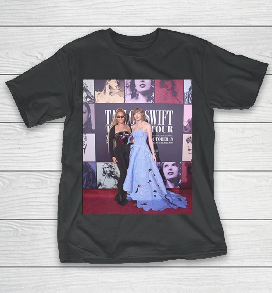 Taylor Swift And Beyonce Tonight At Ts The Eras Tour Film Premiere T-Shirt