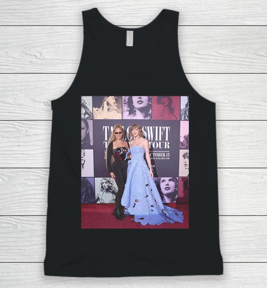 Taylor Swift And Beyonce Tonight At Ts The Eras Tour Film Premiere Unisex Tank Top