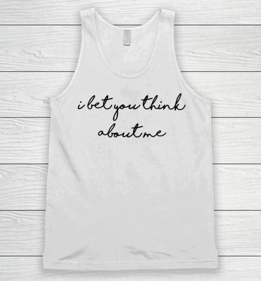 Taylor Swift I Bet You Think About Me Hand Writing Unisex Tank Top