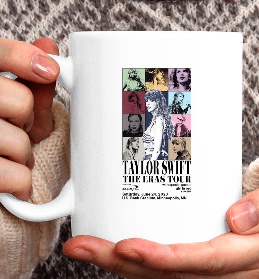 Taylor Swift The Eras Tour Us Bank Stadium Minneapolis Minnesota 2023 Coffee Mug