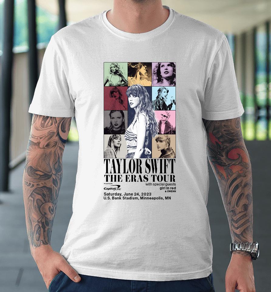 Taylor Swift The Eras Tour Us Bank Stadium Minneapolis Minnesota 2023 Premium T-Shirt