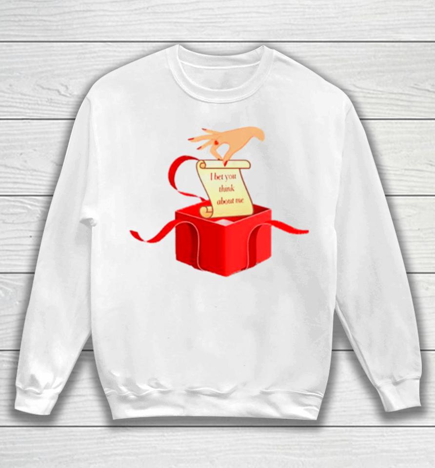 Taylor Swift Xmas Gift I Bet You Think About Me Sweatshirt