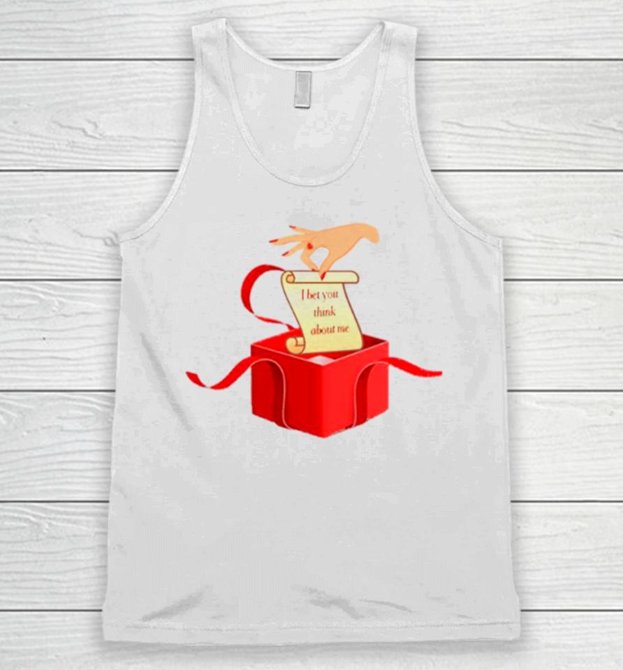 Taylor Swift Xmas Gift I Bet You Think About Me Unisex Tank Top