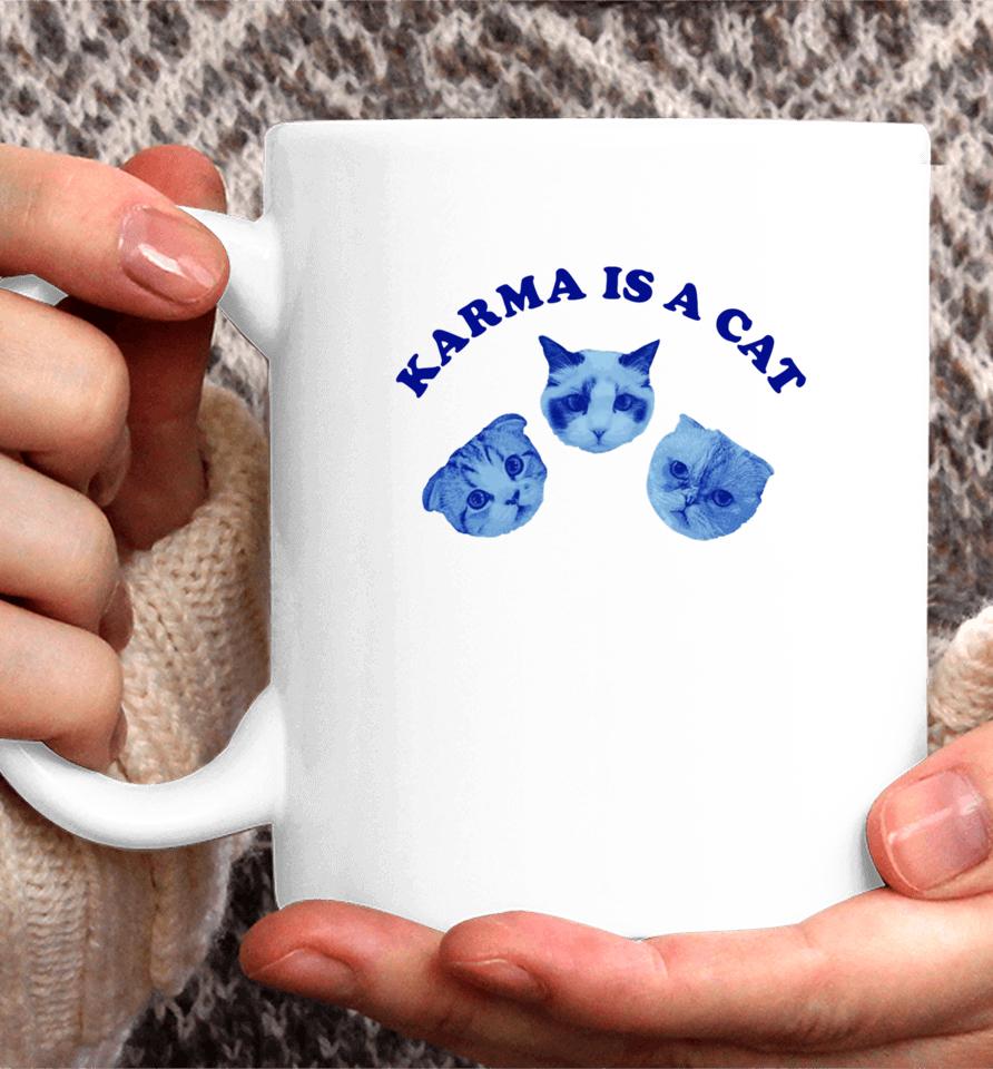 Taylorswift Karma Is A Cat Coffee Mug