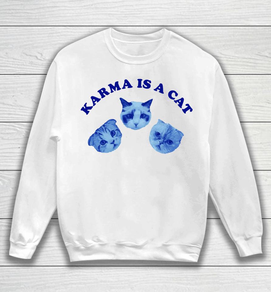 Taylorswift Karma Is A Cat Sweatshirt