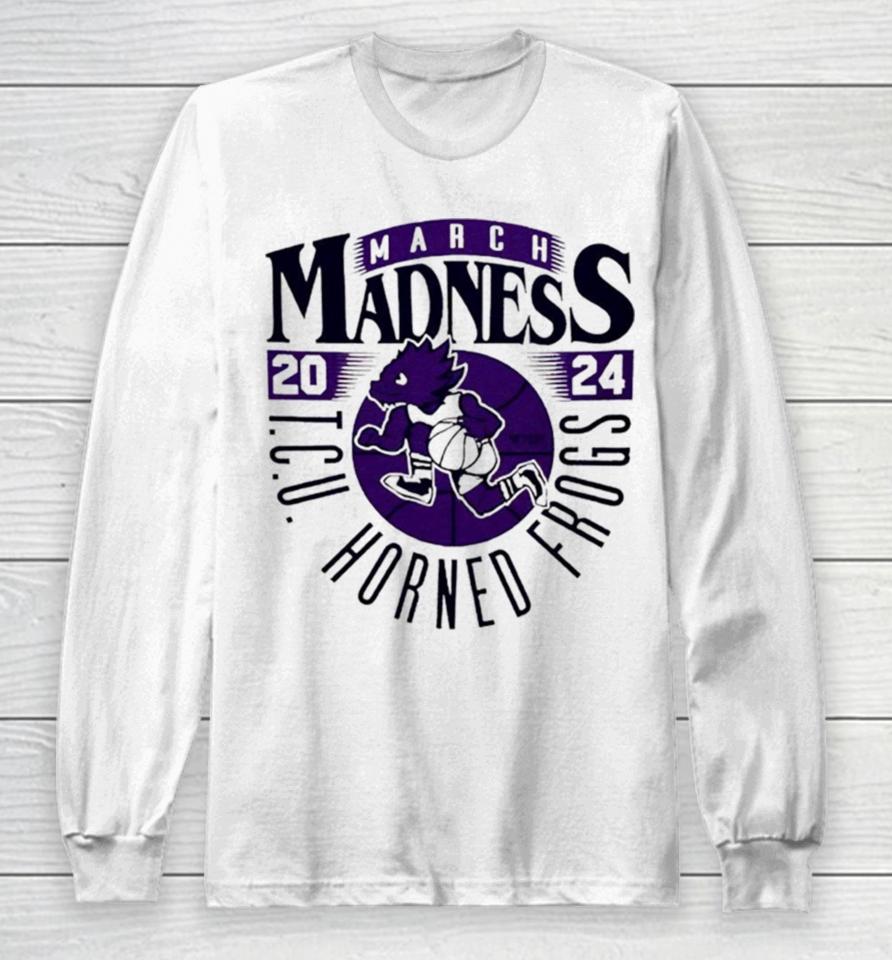 Tcu Horned Frogs 2024 March Madness Mascot Long Sleeve T-Shirt