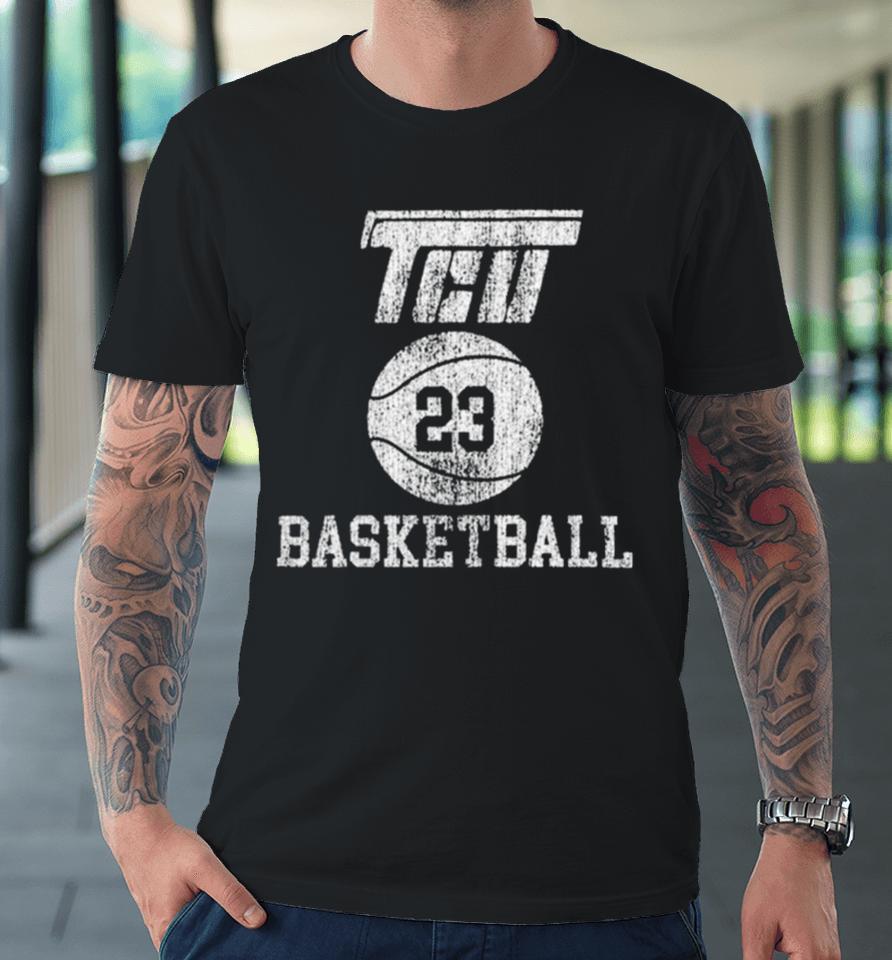 Tcu Horned Frogs Basketball Flying T 2023 T Premium T-Shirt