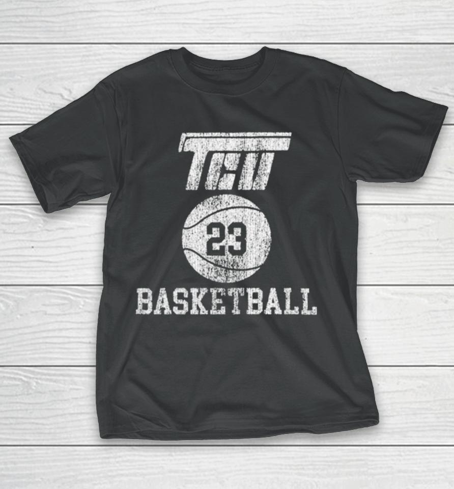Tcu Horned Frogs Basketball Flying T 2023 T T-Shirt