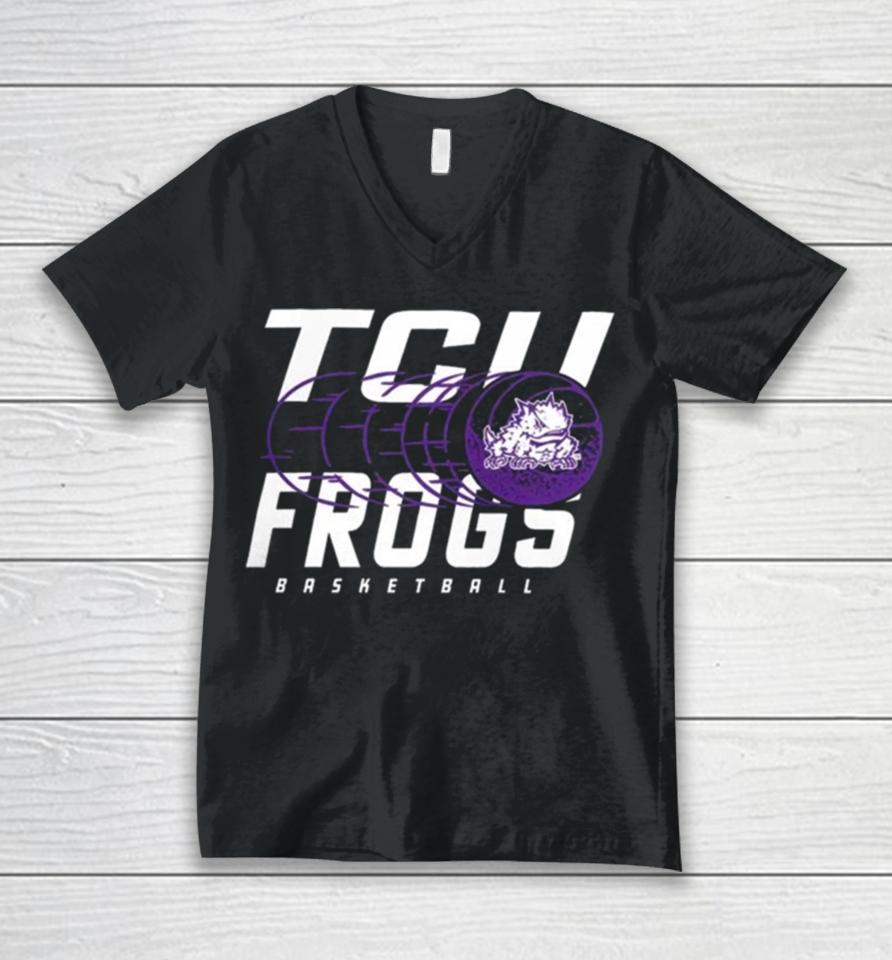 Tcu Horned Frogs Basketball Logo 2024 Unisex V-Neck T-Shirt