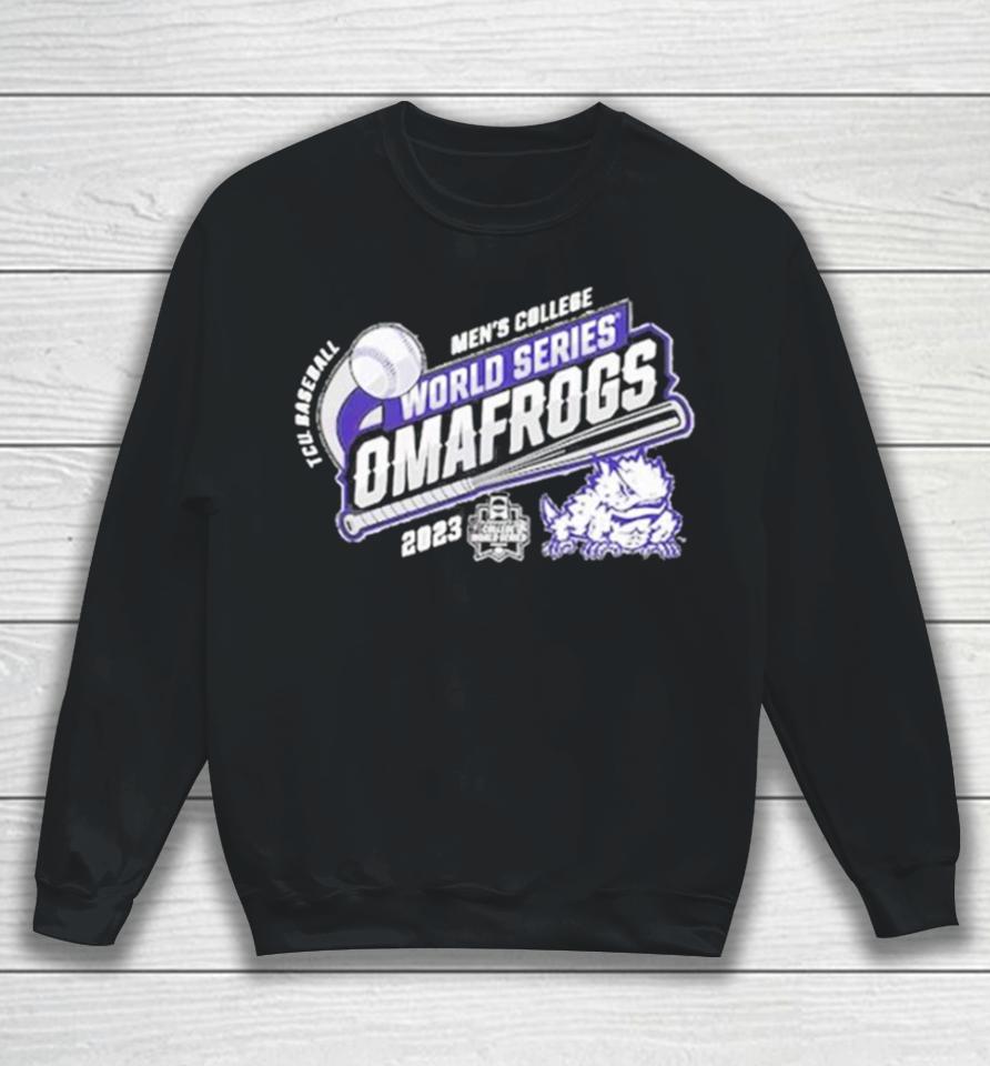 Tcu Horned Frogs Blue 84 2023 Ncaa Men’s Baseball College World Series Sweatshirt