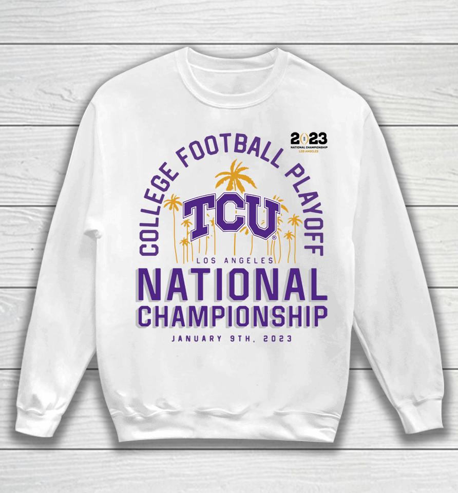 Tcu Horned Frogs Fanatics Branded Women's College Football Playoff 2023 National Championship Game Sweatshirt