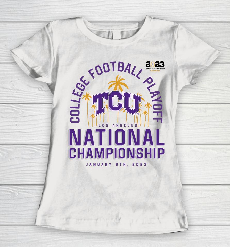 Tcu Horned Frogs Fanatics Branded Women's College Football Playoff 2023 National Championship Game Women T-Shirt