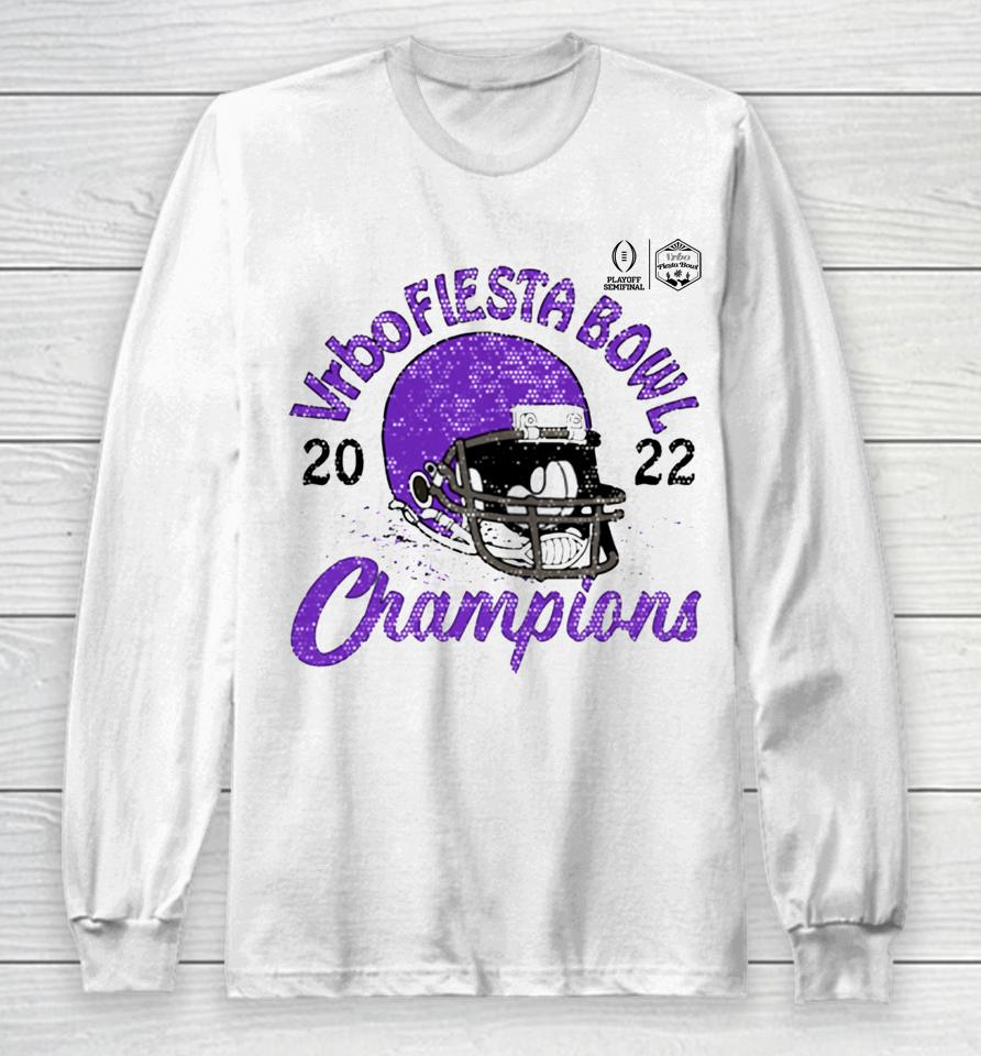 Tcu Horned Frogs Fiesta Bowl Champions Favorite Cheer College Football Playoff 2022 Long Sleeve T-Shirt